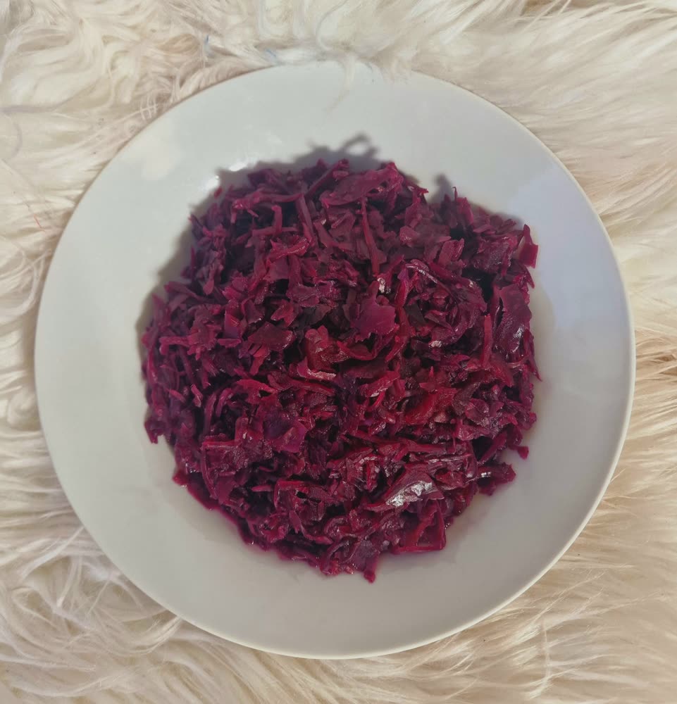 Rotkohl mit Apfel