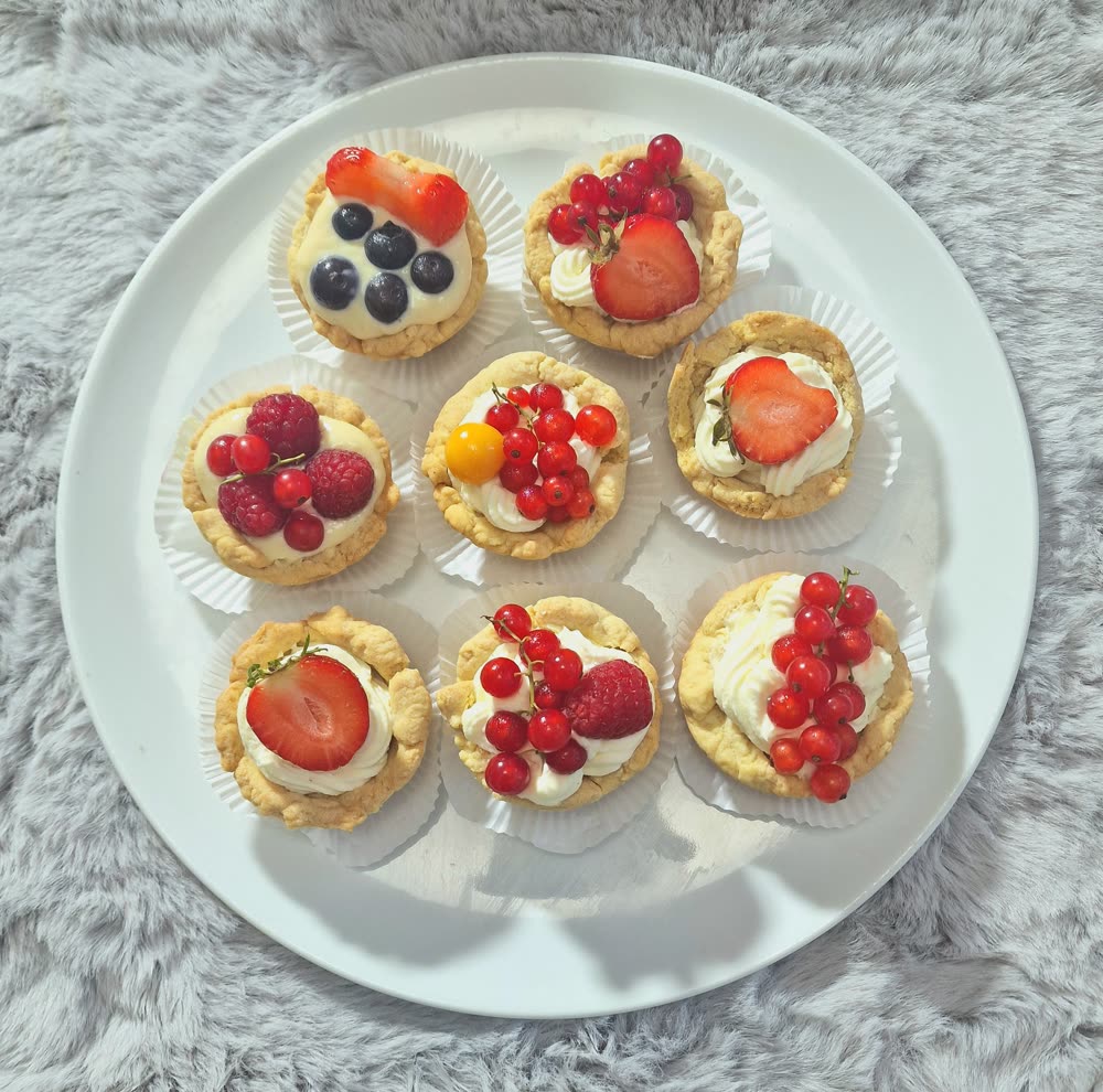 Vanille Cup Cookies mit Mascarpone-Sahne-Creme