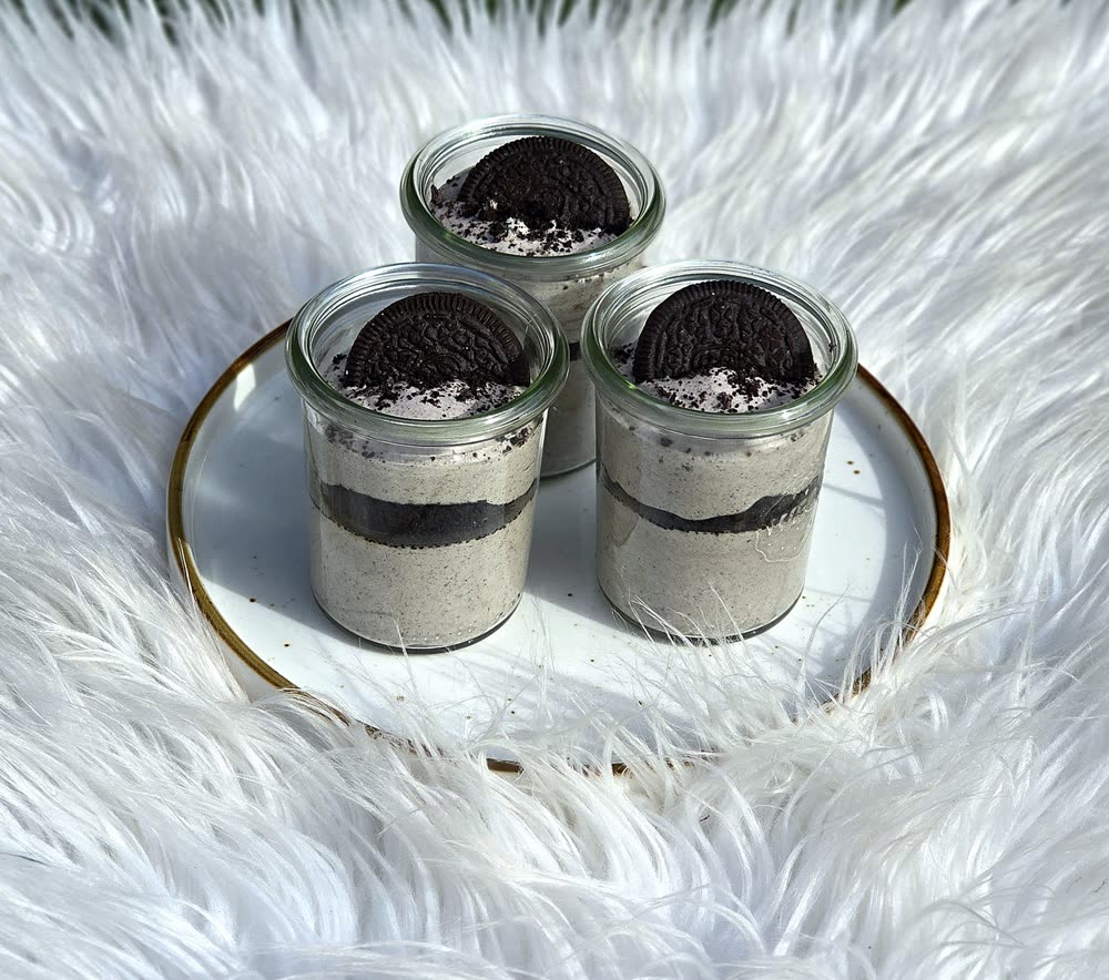 Oreo-Creme im Glas