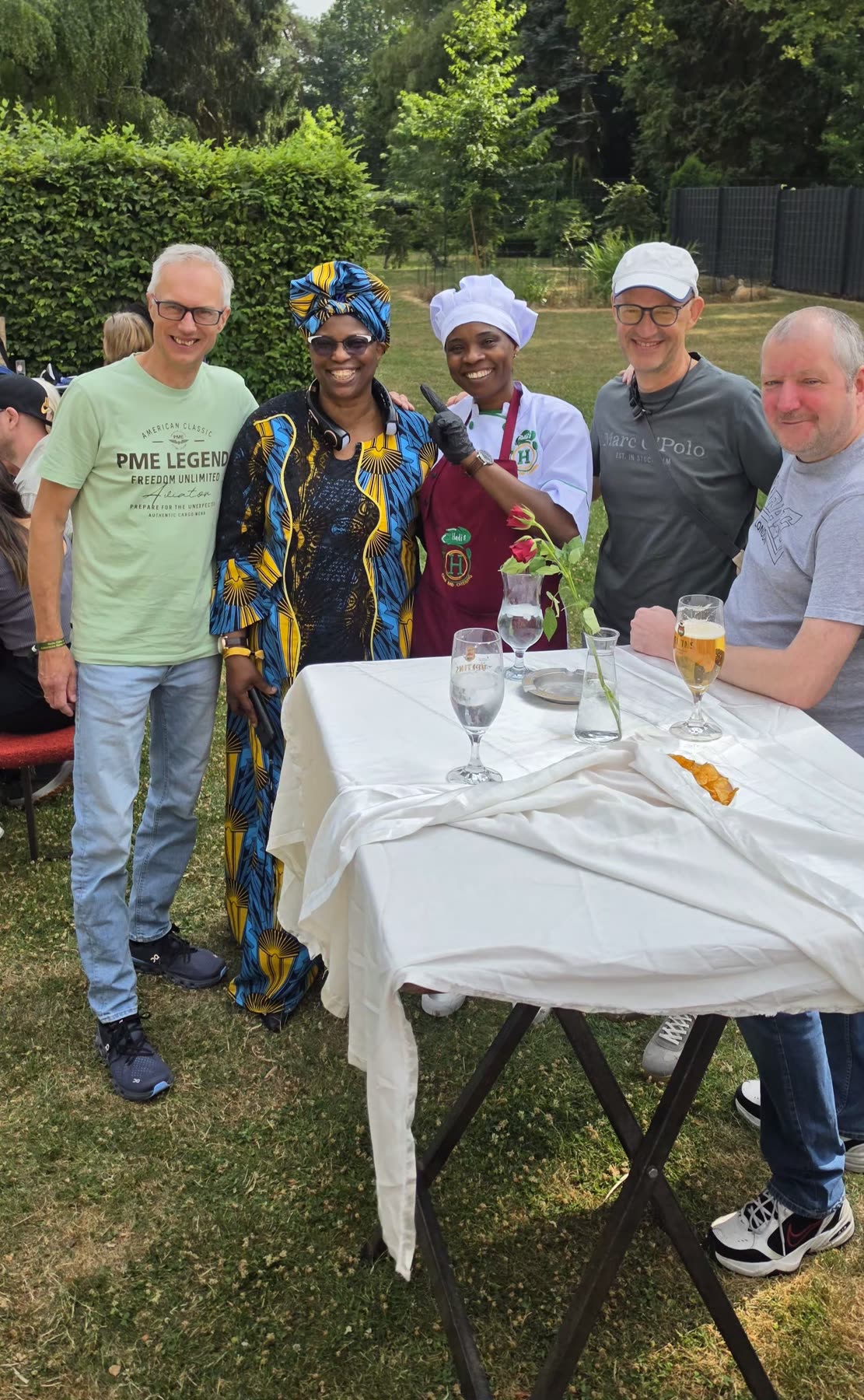 Gartenfest mit Buffet