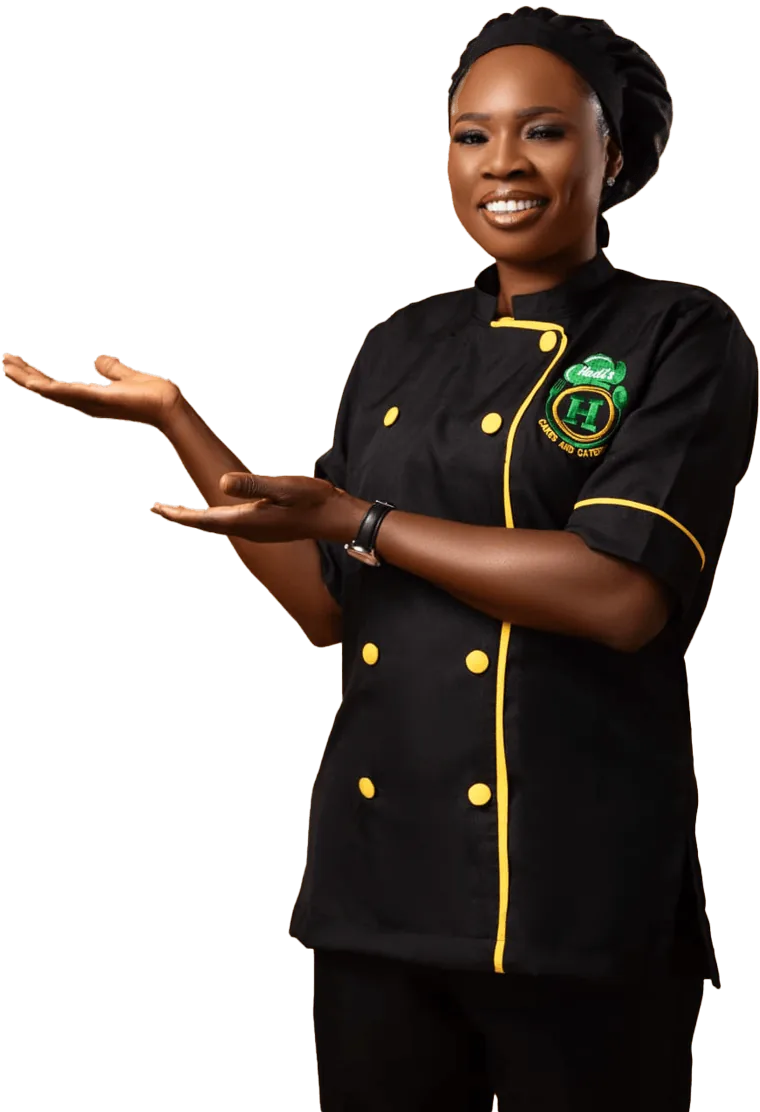 Hadijat.O.Momoh, Inhaberin von Hadis Cake and Catering, in Kochjacke