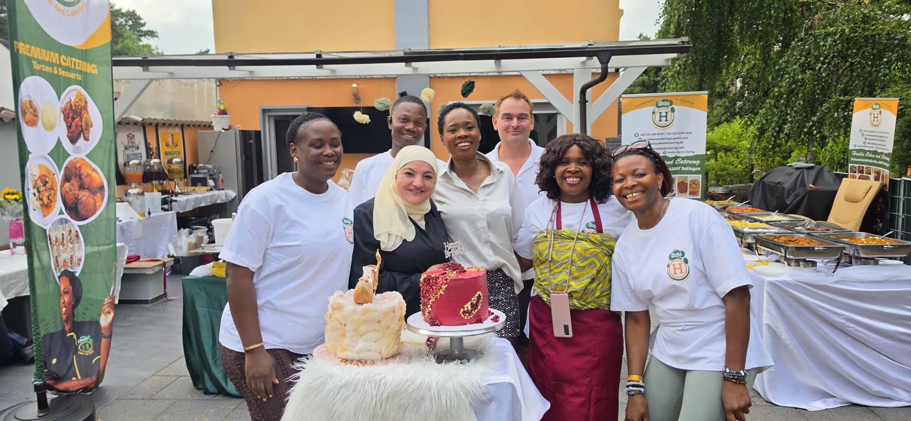 Team von Hadis Cake and Catering bei einer Veranstaltung